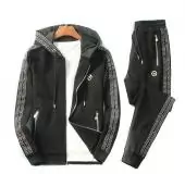 versace survetement hommes new collection hoodie zipper black